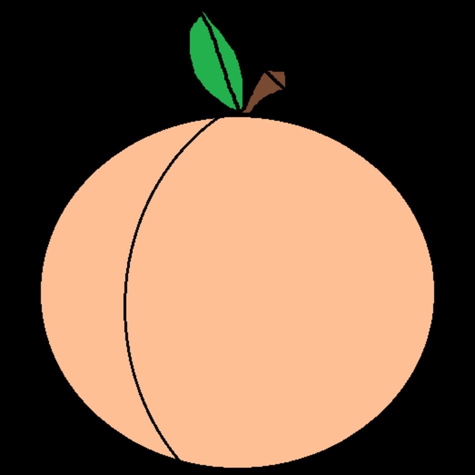 Peach Fruit Clip Art N12