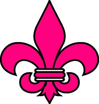 Pink Fleur De Lis N2