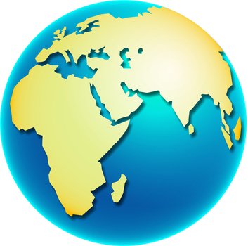 World Globe Map Clip Art N3