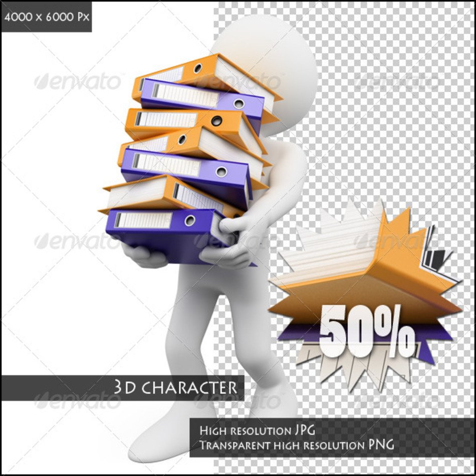 3D White People N2