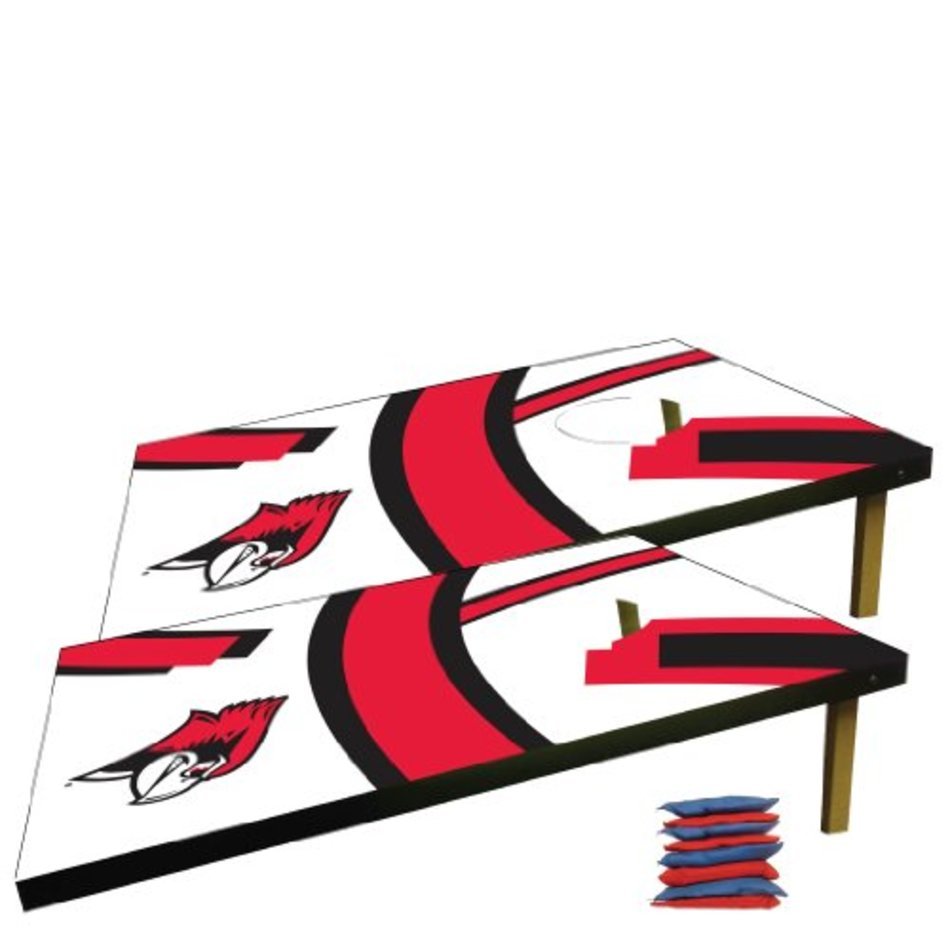 Illinois State University Corn Hole Bag Toss Game Design 2 Feature