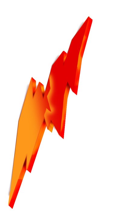 clipart of the Cartoon Lightning