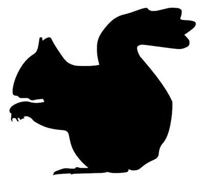 Squirrel Silhouette Clip Art Free