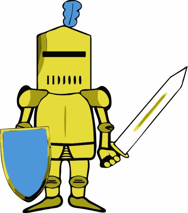 clipart of the Princesses Knights Shields