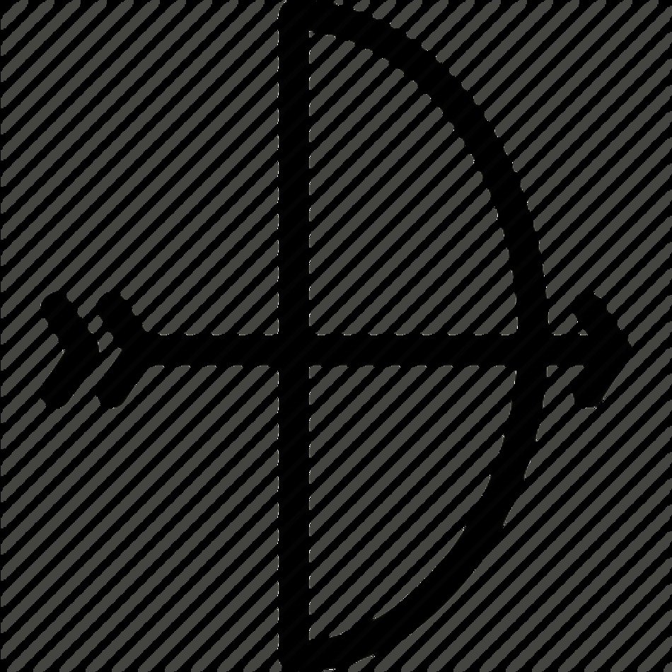 Bow And Arrow Outline