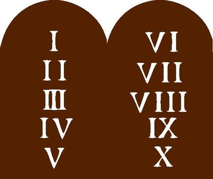 Ten Commandments Clip Art N11