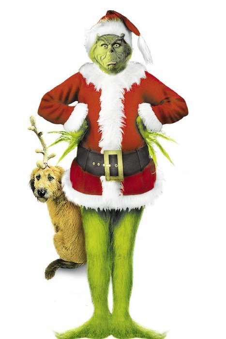 painted fairy Grinch and dog