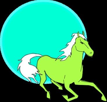 Running Horse Clip Art N23