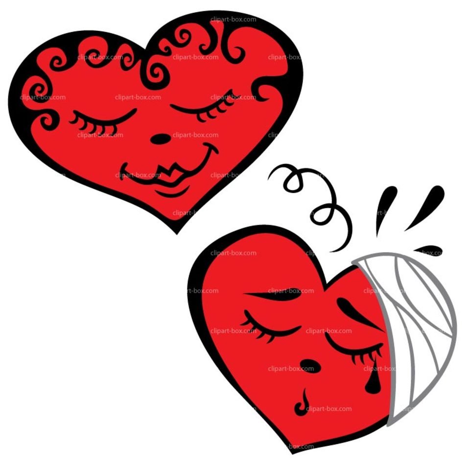 happy and broken heart