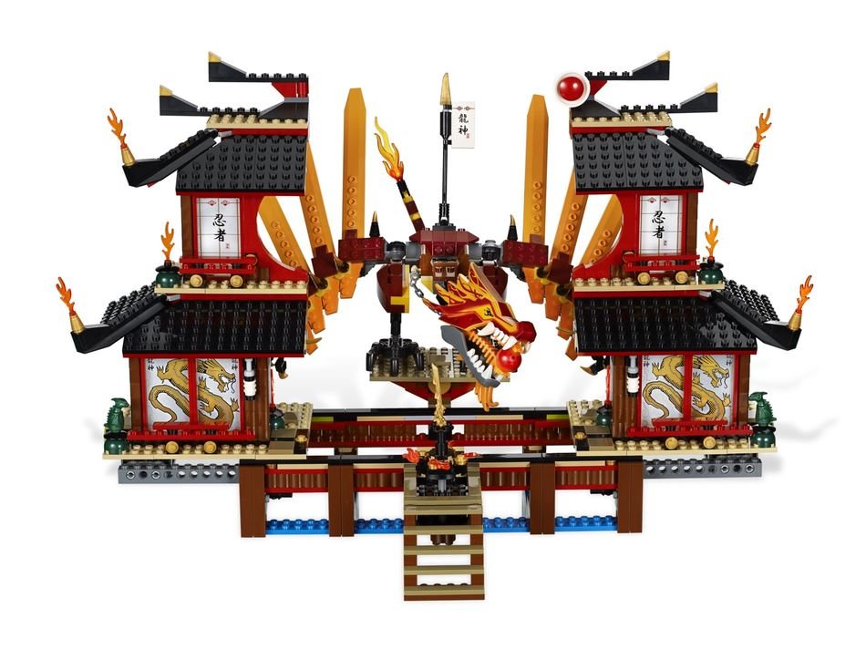 LEGO block conctruction, Ninjago Fire Temple