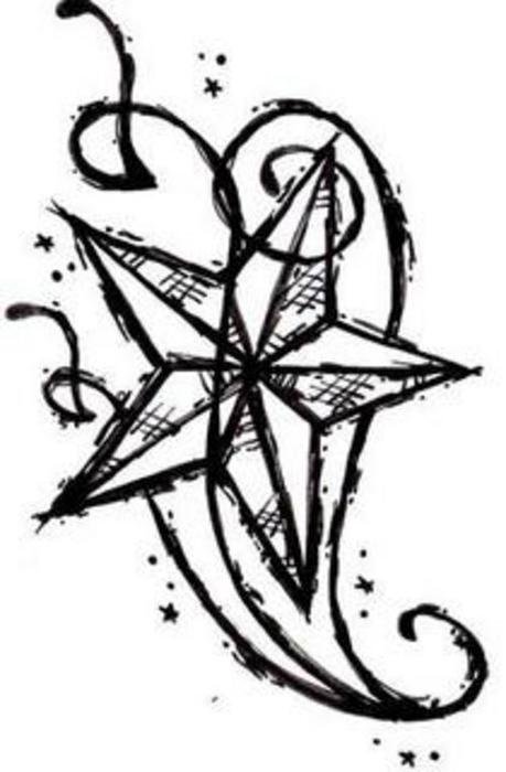 Nautical Star Tattoo Designs N3
