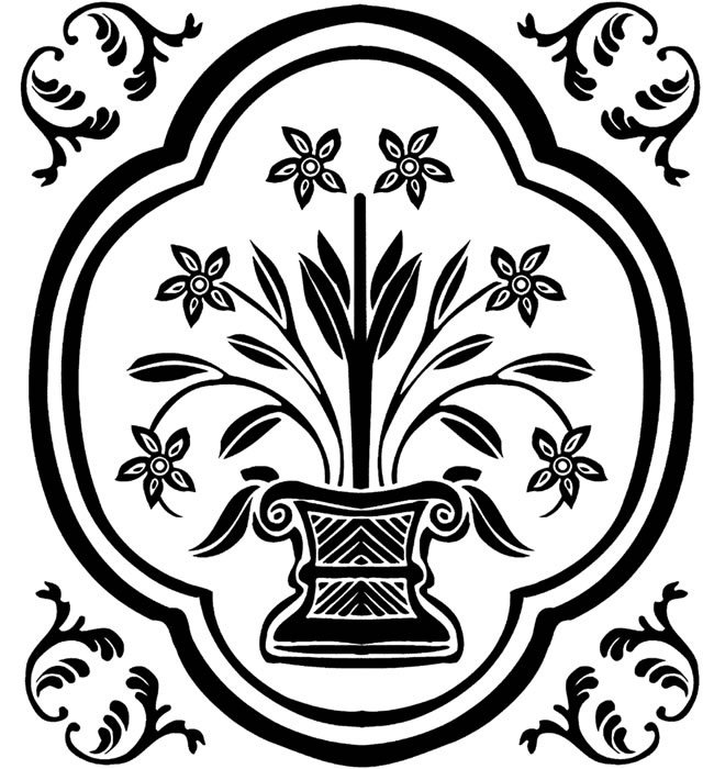 Plants Black And White Designs