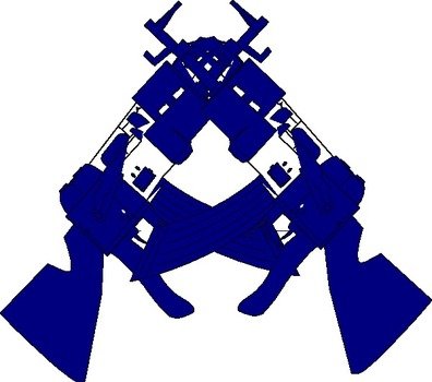 Crossed Guns Clip Art Free