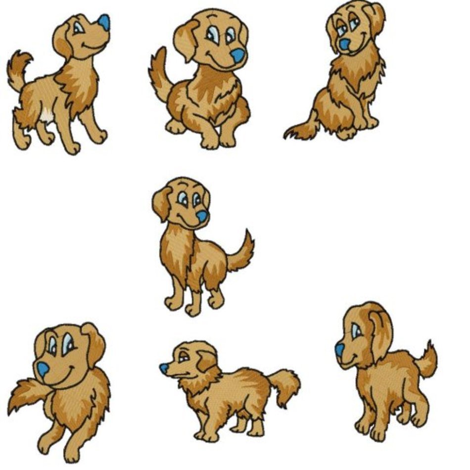 Golden Retriever Clip Art N11