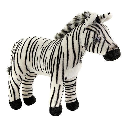 FAO Schwarz 9 Inch Plush Miniature Zebra White And Black free image ...