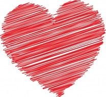 Scribble Heart Clip Art