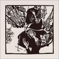 black white graphic illustration