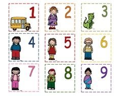 pictures with numbers as graphic elements for clipart