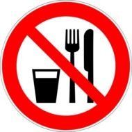 No Food Or Drink Sign N13
