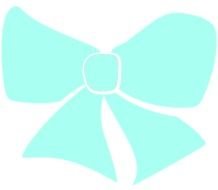 Teal Bow Clip Art N2