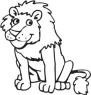 Lion as a graphic illustration