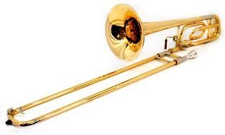 golden trombone as a picture for clipart