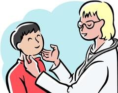 child boy and doctor, Clip Art