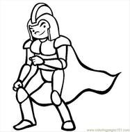 Superhero Cape Coloring Page
