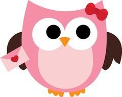 Valentine Owl Clip Art N17