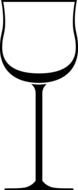 Wine Glass as a graphic illustration