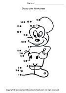 Mickey Mouse Connect The Dots