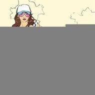 Fashion Girl Vector Illustrations N3