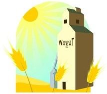 Silo Clip Art drawing