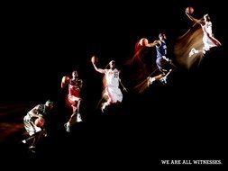 we are all witnesses, poster wit basketball players