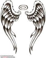 Heart With Angel Wings Tattoo Designs