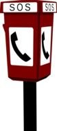 Phonebooth Clip Art drawing