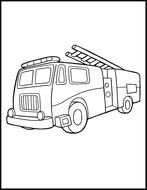 Fire Truck Coloring Pages N5