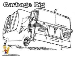 Garbage Truck Coloring Pages Printable