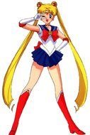 Sailor moon with yellow hair