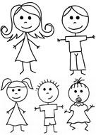 painted children of different ages