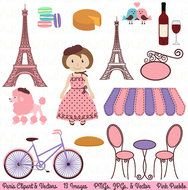 Paris Word Clip Art N2