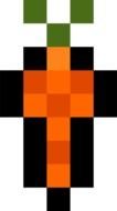 Pixel Carrot drawing