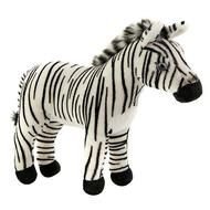 FAO Schwarz 9 Inch Plush Miniature Zebra White And Black