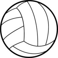 Volleyball Clip Art Black And White N4
