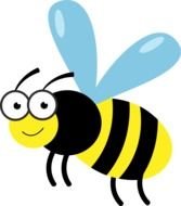 cartoon funny bee drawing