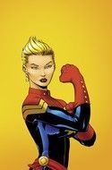 Female Captain Marvel drawing