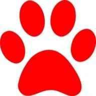 Blue S Clues Paw Print Clip Art