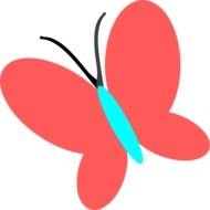 Blue Butterfly Clip Art N32