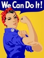 We Can Do It Clip Art drawing
