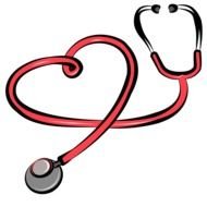 red Stethoscope drawing